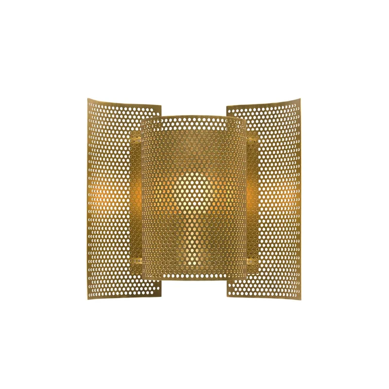 BUTTERFLY Perforated - Applique murale en acier perforé, style industriel