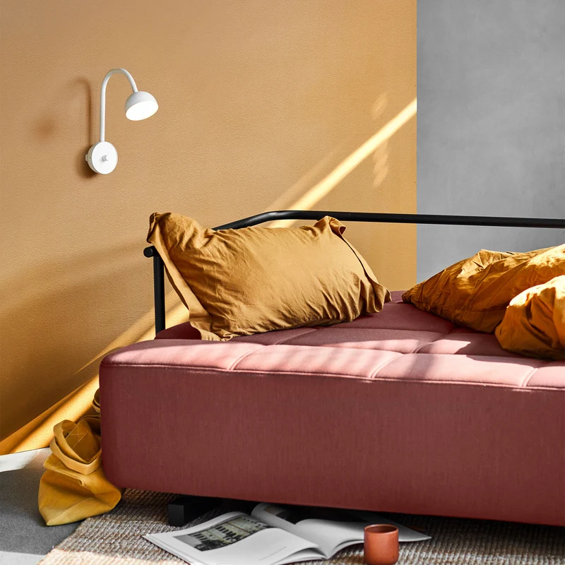 BLUSH Wall - Applique murale LED en acier et silicone, style scandinave