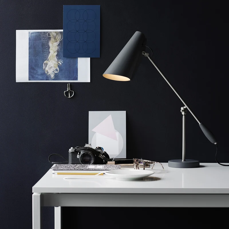 BIRDY - Lampe à poser en aluminium, style industriel