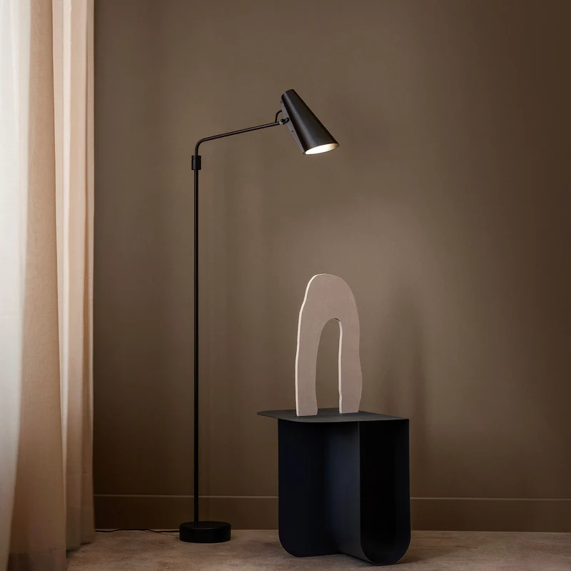 BIRDY SWING - Lampadaire en aluminium et laiton, style vintage