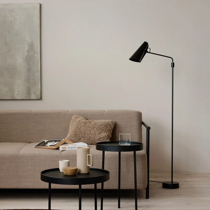 BIRDY SWING - Lampadaire en aluminium et laiton, style vintage