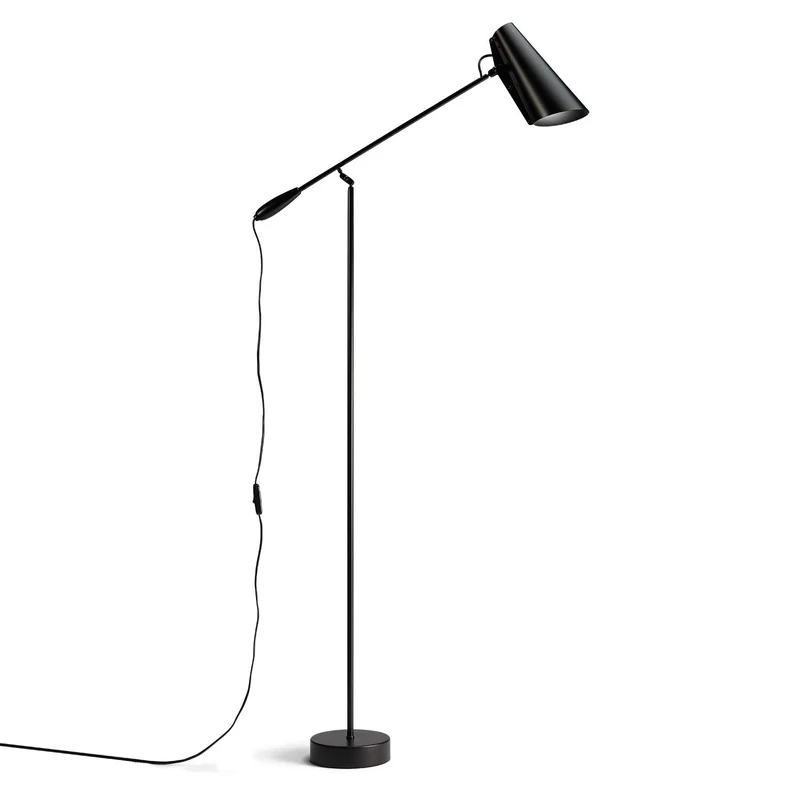 BIRDY - Lampadaire en aluminium et laiton, style industriel