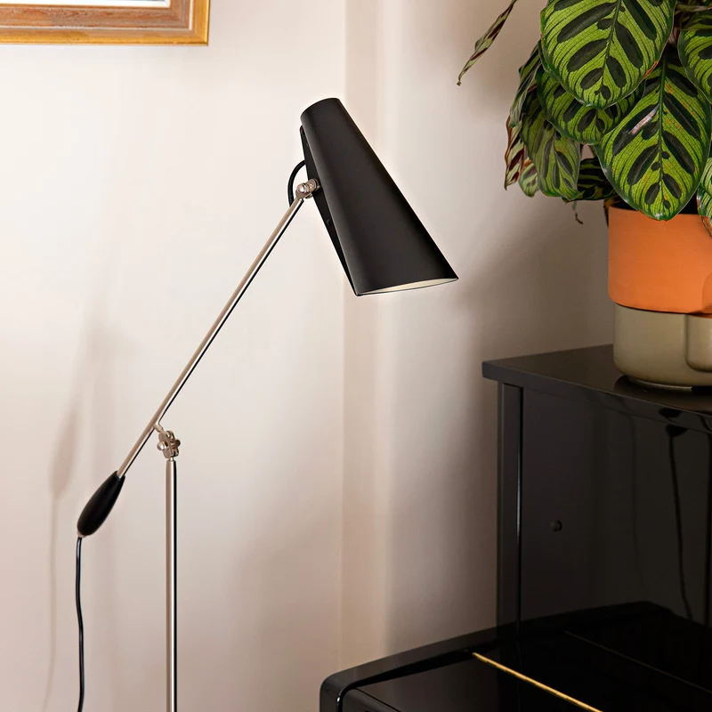 BIRDY - Lampadaire en aluminium et laiton, style industriel