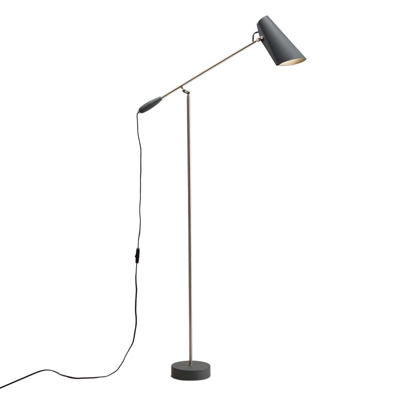 BIRDY - Lampadaire en aluminium et laiton, style industriel