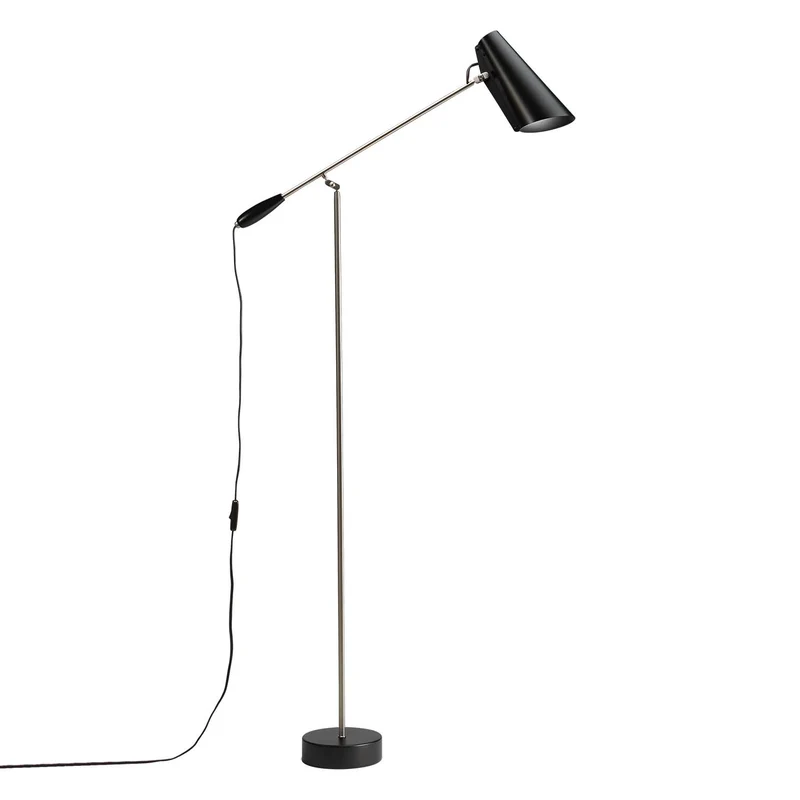BIRDY - Lampadaire en aluminium et laiton, style industriel