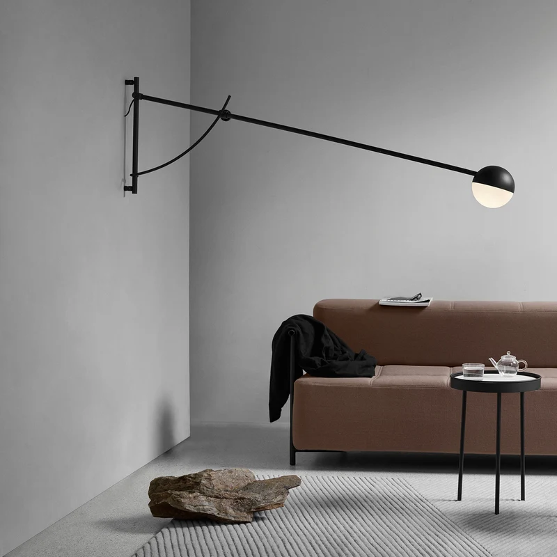 BALANCER - Applique murale en acier noir, style industriel