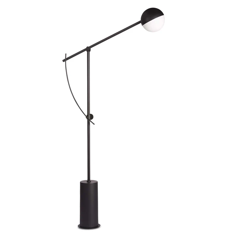 BALANCER - Lampadaire en aluminium noir, style industriel