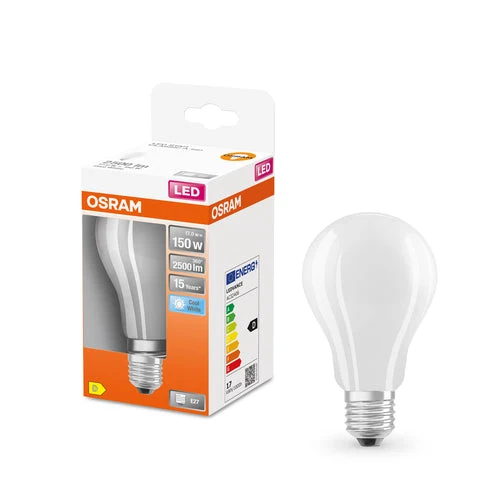 OSRAM Retrofit Classic A LED Lampada (ex 150W) 16W / 4000K Bianco freddo E27