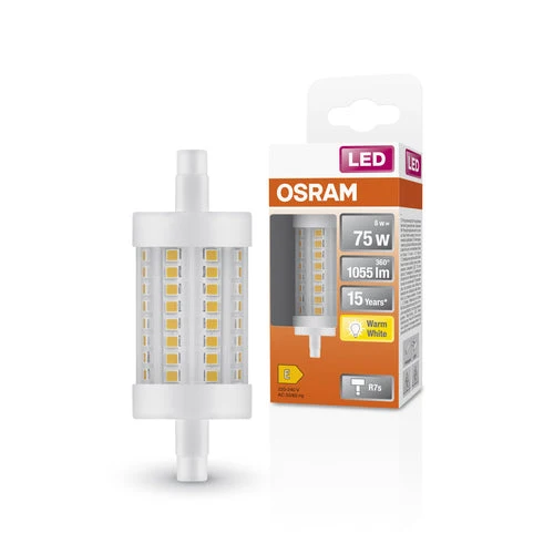 OSRAM LED LINE tubo LED (ex 75W) 8W / 2700K bianco caldo R7s