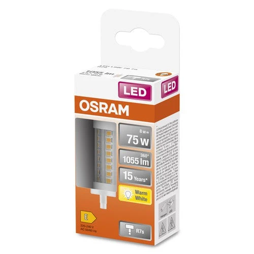 OSRAM LED LINE tubo LED (ex 75W) 8W / 2700K bianco caldo R7s