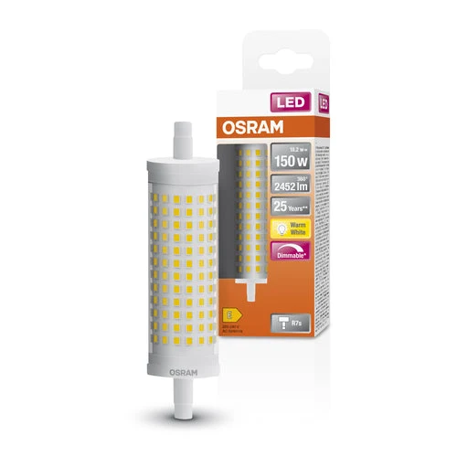 OSRAM LED LINE tubo LED dimmerabile (ex 150W) 17,5W / 2700K bianco caldo R7s