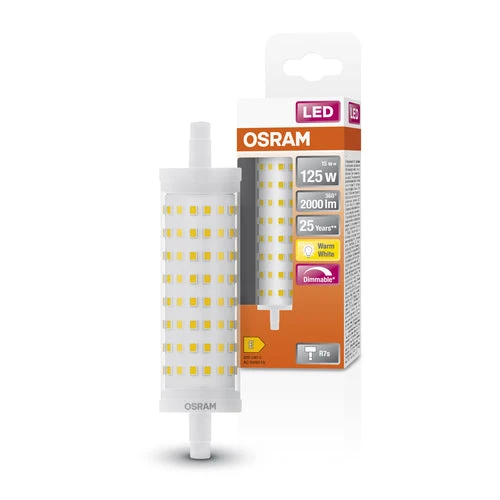 OSRAM LED LINE tubo LED dimmerabile (ex 125W) 16W / 2700K bianco caldo R7s