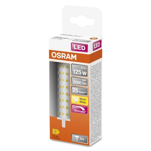 OSRAM LED LINE tubo LED dimmerabile (ex 125W) 16W / 2700K bianco caldo R7s