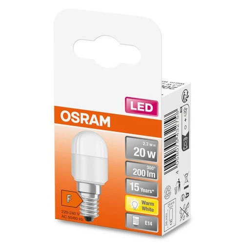 OSRAM LED SPECIALE LED Lampada T26 (ex 20W) 2,3W / 2700K Bianco caldo E14