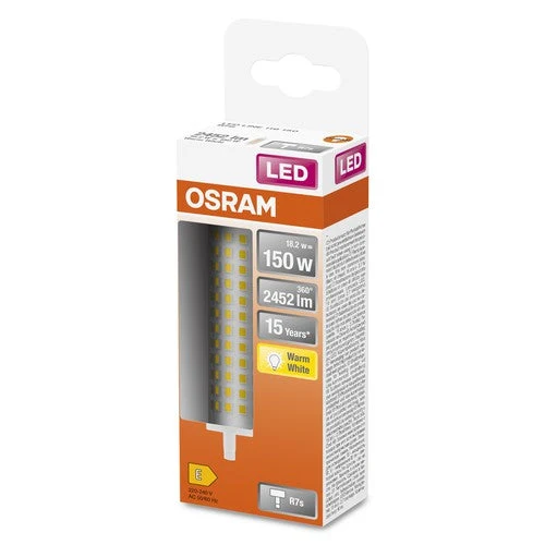 OSRAM LED LINE tubo LED (ex 150W) 17,5W / 2700K bianco caldo R7s