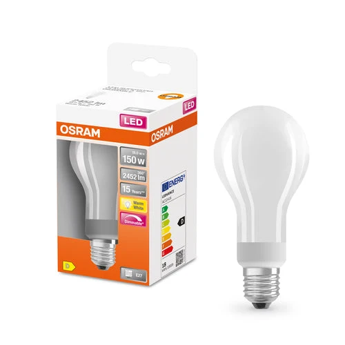 OSRAM LED SUPERSTAR Lampadina LED Classic dimmerabile opaca (ex 150W) 18W / 2700K Bianco caldo E27