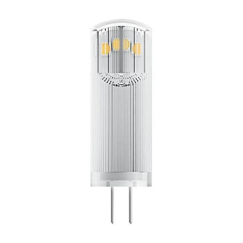 OSRAM LED Base Lampadina a spina LED Lampada 12V (ex 20W) 1,8W / 2700K Bianco caldo PIN G4 Confezione da 3