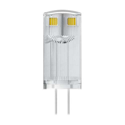 OSRAM LED Base lampadina a spillo LED lampada 12V (ex 10W) 0,90W / 2700K Bianco caldo PIN G4 confezione da 3