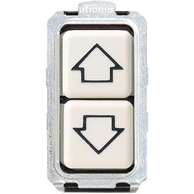 BTICINO 5055/1 - Doppio Pulsante 1P No 10A Con Frecce Indicative - Magic