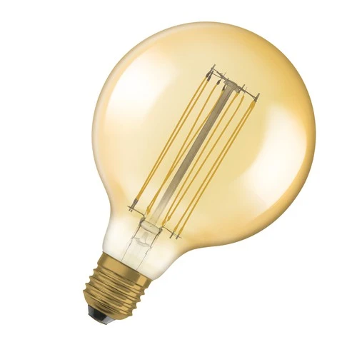OSRAM Vintage 1906 Lampadina LED, tonalità oro, 5,8W, 470lm, bianco caldo, E27
