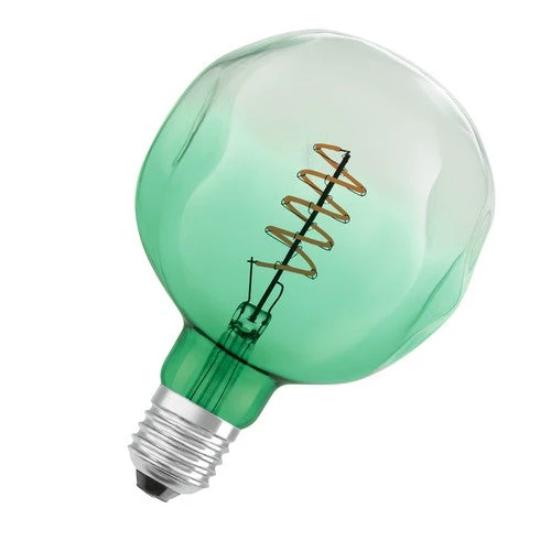 OSRAM Vintage 1906 Lampadina LED, Tinta Verde, 4,5W, 180lm, Bianco Caldo, E27