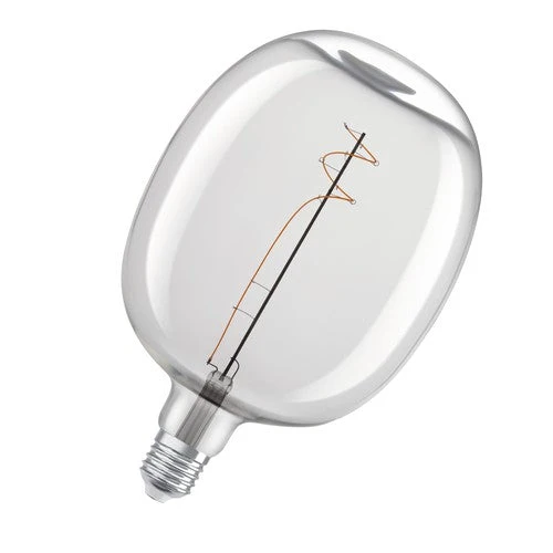 OSRAM Vintage 1906 Lampadina LED, vetro bianco, 4,8W, 400lm, E27, bianco caldo, E27