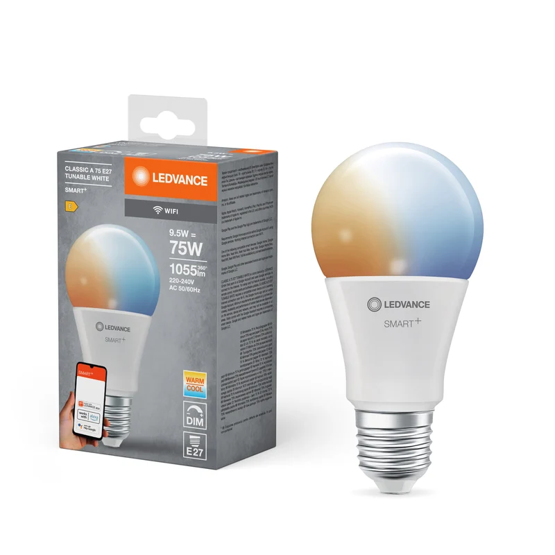 LEDVANCE SMART+ WIFI LED-Lampada, effetto ghiaccio, 9,5W, 1055lm, dimmerabile