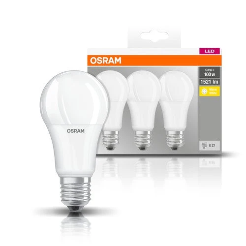 OSRAM LED Lampadina Base Classic (ex 100W) 14W / 2700K E27, Bianco caldo