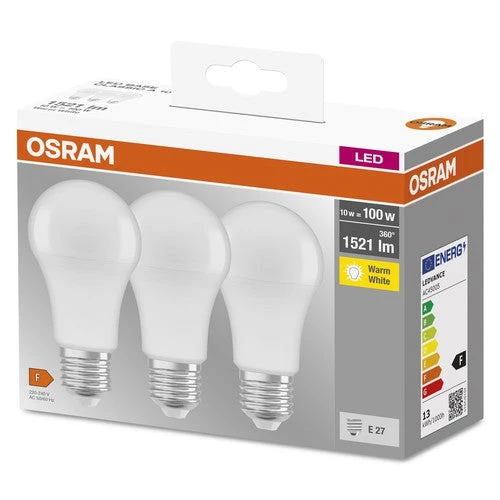 OSRAM LED Lampadina Base Classic (ex 100W) 14W / 2700K E27, Bianco caldo