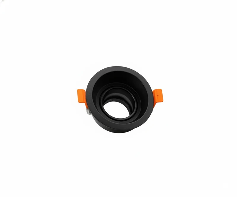 Marco Empotrable Ojo de Buey Simple - Negro Mate GU10/MR16