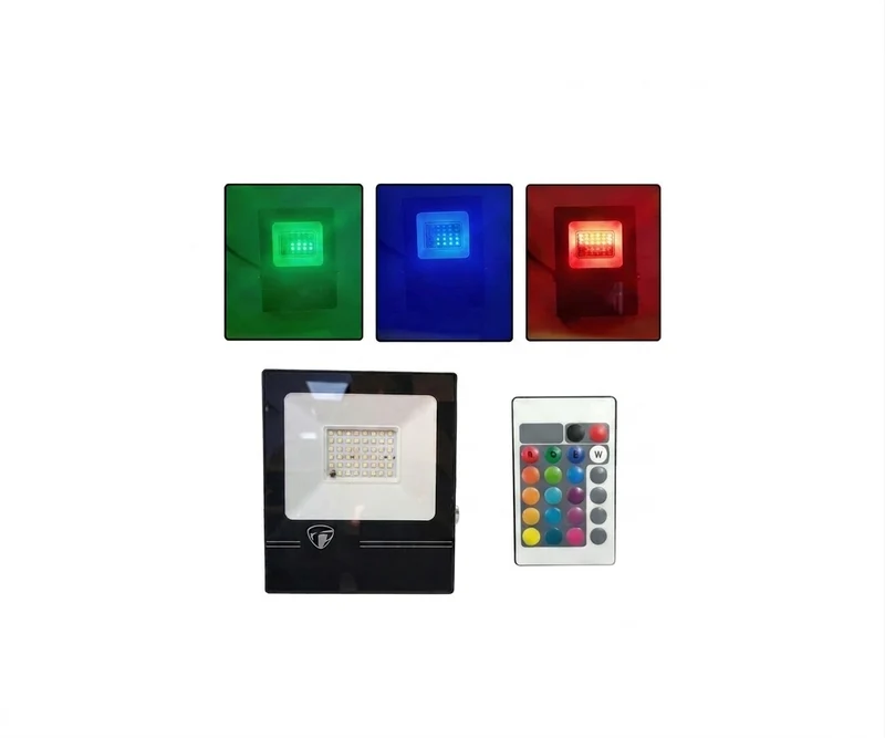 Reflector LED RGB 50W JORTAN Exterior IP66 con Control Remoto
