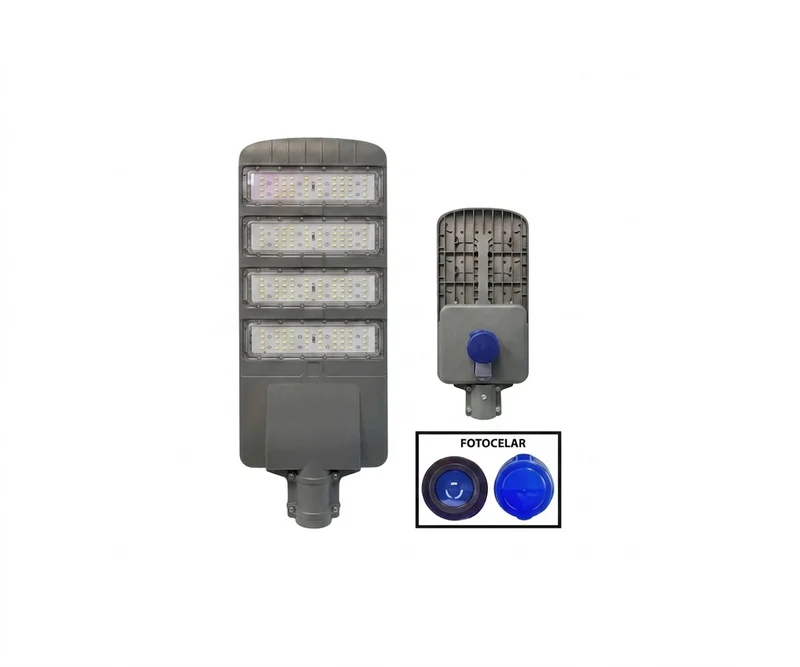 Lámpara Cobra LED Vial 200W Fotocélula de Control Automático