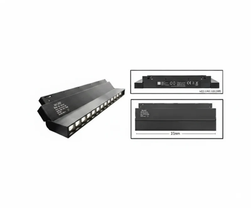 Lámpara LED Multi-Spot Plegable 18W Riel Magnético 48V 3000K
