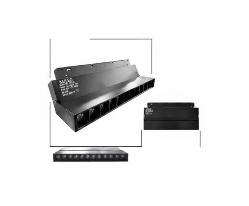 Lámpara Multi-Spot Plegable LED 12W Riel Magnético 48V 3000K