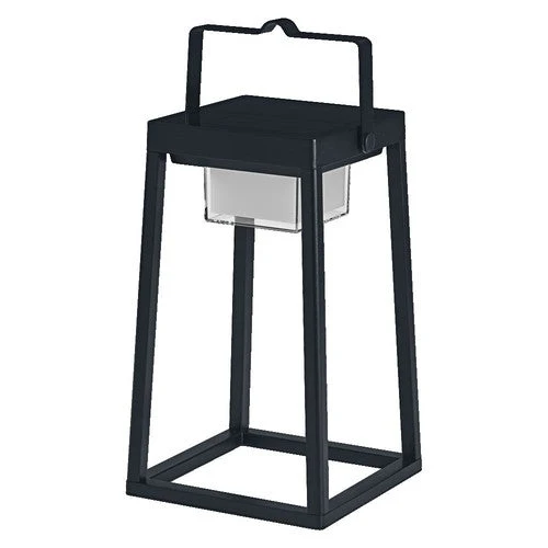 LEDVANCE SMART+ Lampada da tavolo solare Bluetooth da esterno, nera, quadrata