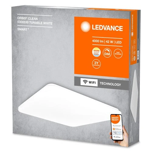 LEDVANCE Lampada per soffitto, SOFFITTO DECORATIVO CON TECNOLOGIA WIFI / 42 W, 220…240 V, 3000…6500 K