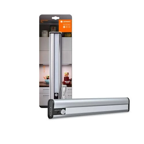 LEDVANCE Lampada a batteria LED, lampada per uso interno, sensore di movimento, sensore giorno-notte, luce fredda, 300,0 mm x 50,0 mm x 22,0 mm, LED lineare mobile USB