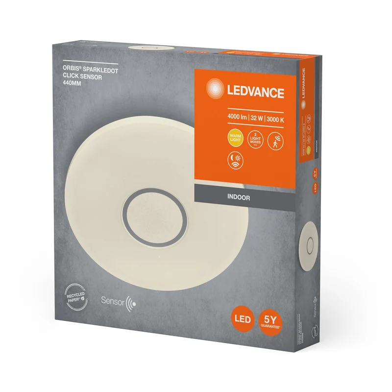 Lampada da parete e soffitto LED LEDVANCE ORBIS® con sensore 44 cm 32 W/3000 K bianco caldo