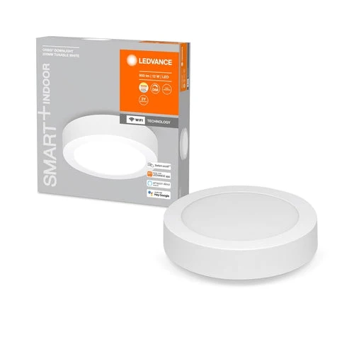 LEDVANCE Lampada: per soffitto, SMART SURFACE DOWNLIGHT TW / 12 W, 220…240 V, angolo di emissione: 110, Tunable White, 3000…6500 K