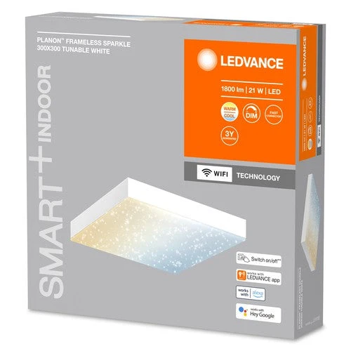 LEDVANCE SMART+ Pannello luminoso WiFi scintillante 300x300, 21W