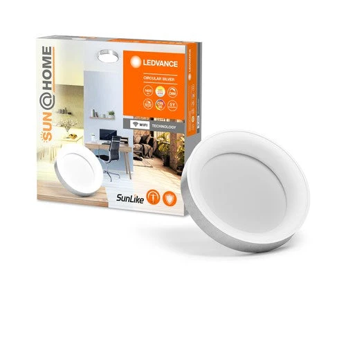 LEDVANCE SUN@HOME lampada da soffitto, 450mm, argento, 18,5W, 500lm