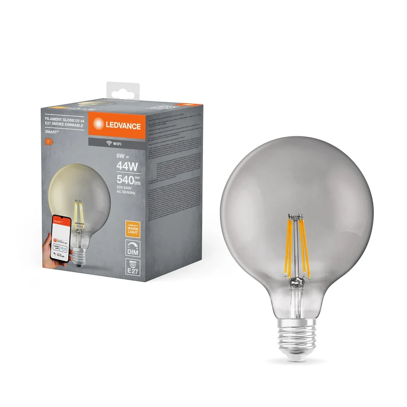 LEDVANCE Wifi SMART+ Globo Filamento Dimmerabile (ex 44W) 6W/2500K Bianco Caldo E27