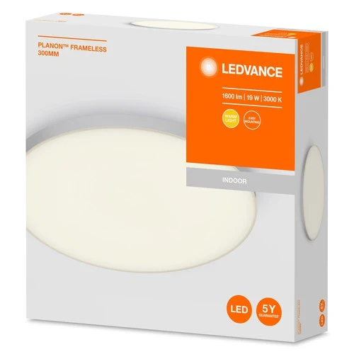 LEDVANCE Planon Lampada da soffitto senza cornice rotonda 300mm 19W 3000K