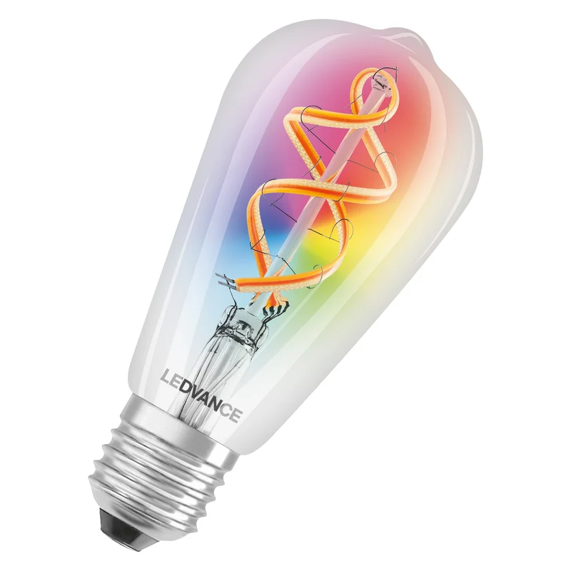 LEDVANCE Wifi SMART+ LED-Lampada Filamento Edison 30 RGBW multicolore (ex 60W) 4,5W E27
