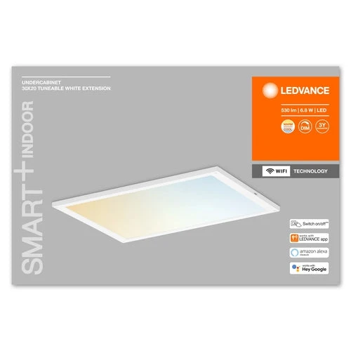 LEDVANCE Wifi SMART+ LED Sottopensile Estensione 30x20cm Bianco Regolabile 6,5W / 2700-6500K Estensione