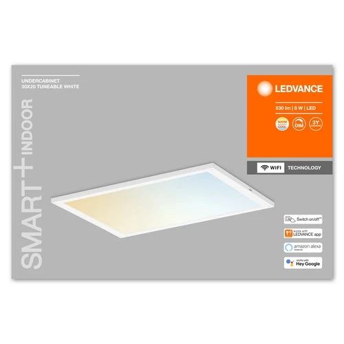 LEDVANCE Wifi SMART+ LED Lampada Sottopensile 30x20cm Bianco Regolabile 8W / 2700-6500K