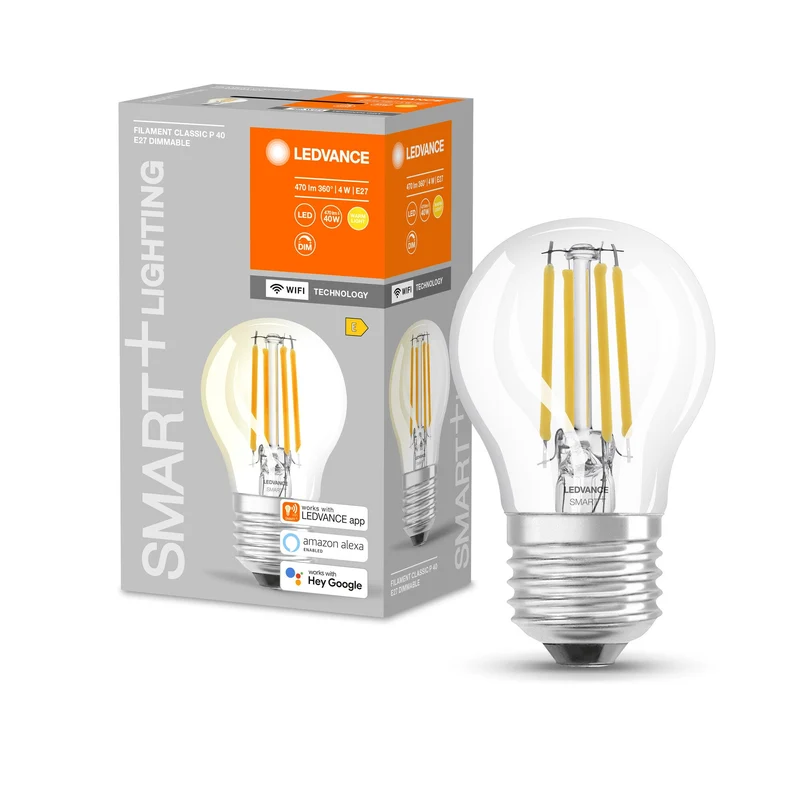 LEDVANCE Wifi SMART+ Lampada dimmerabile 4W / 2700K Bianco caldo E27