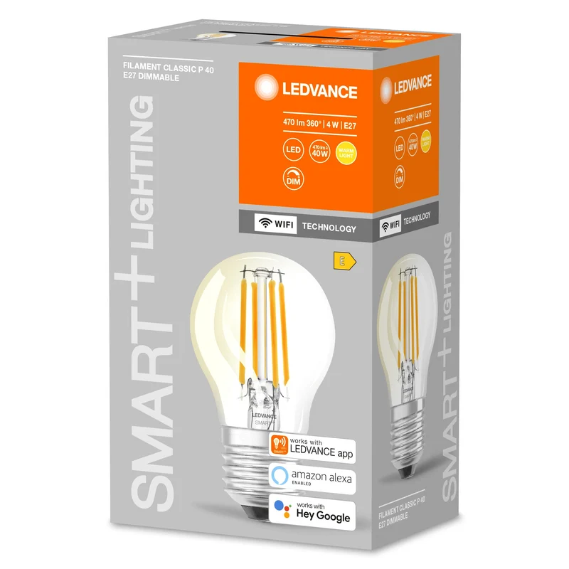 LEDVANCE Wifi SMART+ Lampada dimmerabile 4W / 2700K Bianco caldo E27