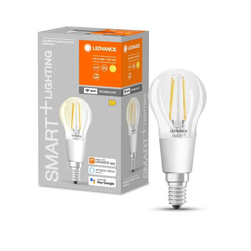 LEDVANCE Wifi SMART+ Lampada dimmerabile 4W / 2700K Bianco caldo E14