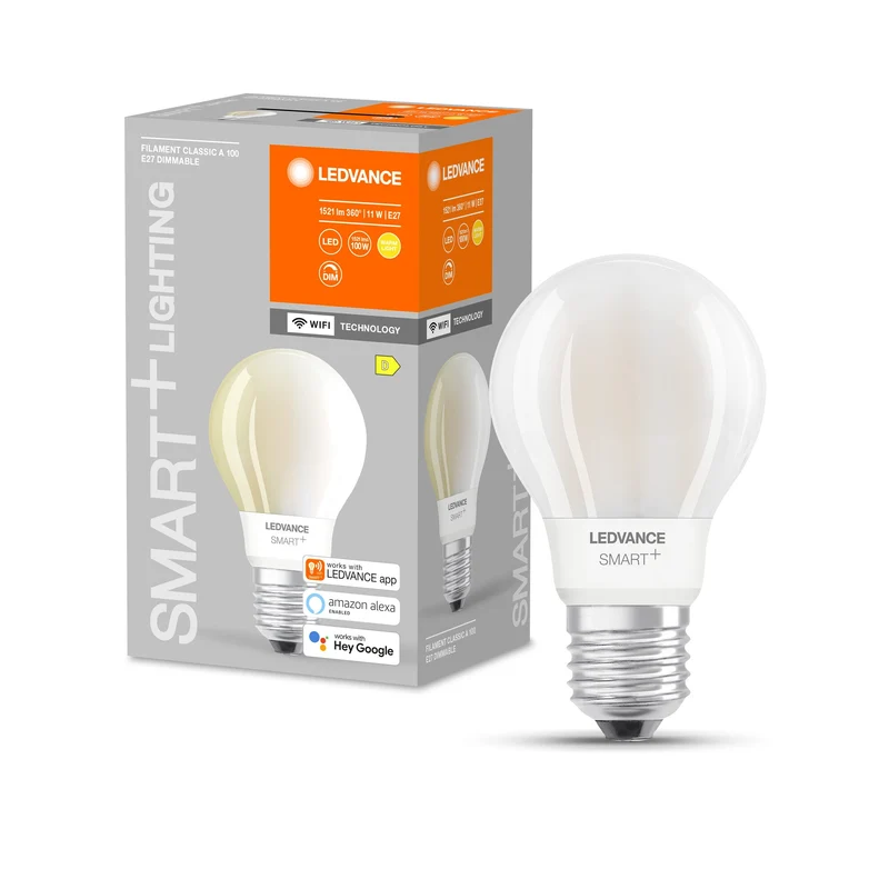 LEDVANCE Wifi SMART+ Classica A Lampadina dimmerabile (ex 100W) 11W / 2700K Bianco caldo E27